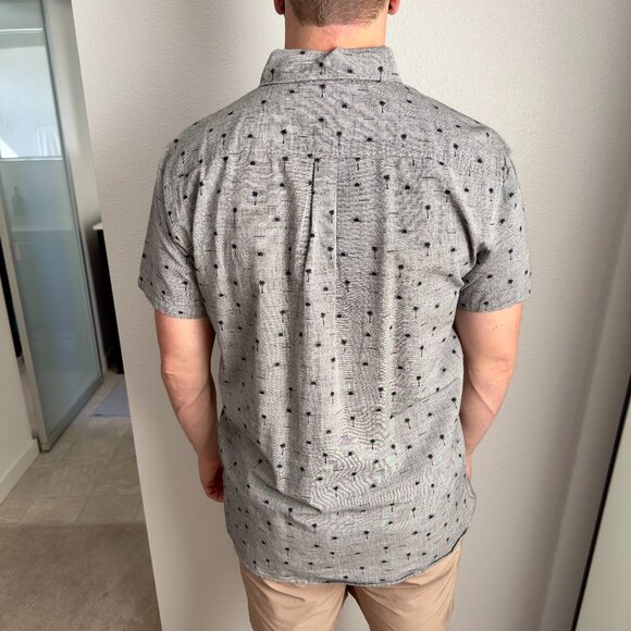 Lost Enterprises Button-Down Shirt - Gray with Print - Picture 3 of 4